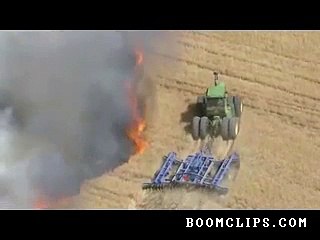 Farmer Helps Prevent Fire From Spreading..................................!!!!!!!!!!!!!!!!!!!!!!!!