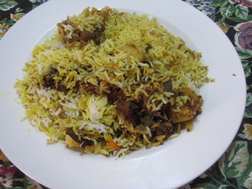 Ginger Mutton Biryani