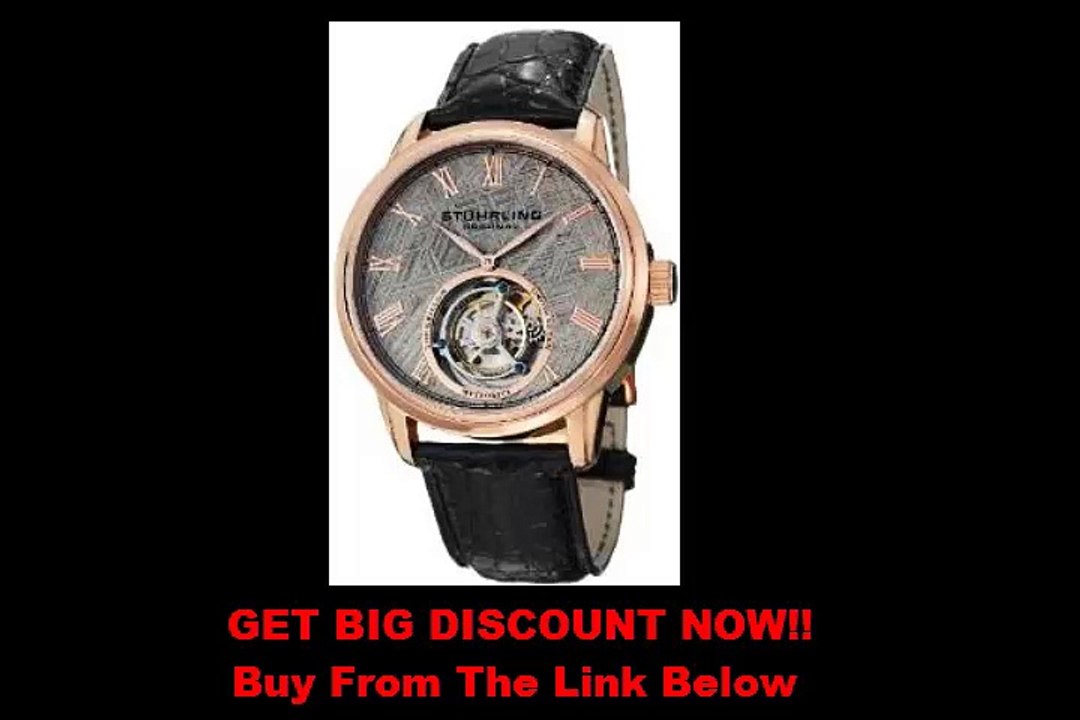 REVIEW Stuhrling Original Men's 536.3345X2 Tourbillon Limited Edition Meteorite Mechanical Rose-Tone Watch