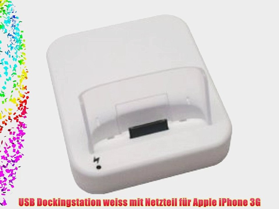 USB Dockingstation weiss mit Netzteil f?r Apple iPhone 3G