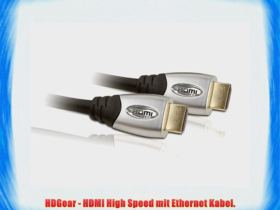 HDGear HC0050-10 - HDMI Kabel mit Ethernet Kanal beidseitiger HDMI-A Stecker aus Metall (10m)