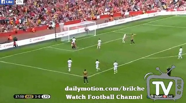 Ramsey Goal Arsenal 4-0 Lyon 2015 Emirates Cup HD