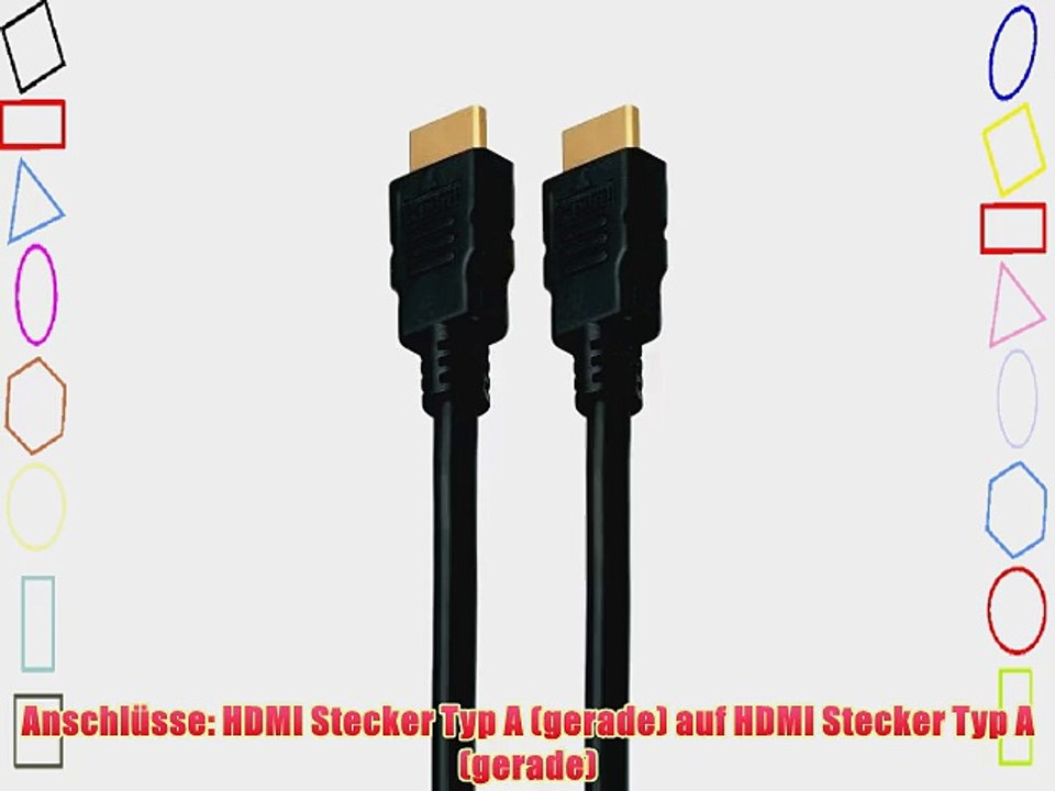 HDMI High Speed Kabel (male) Stecker-Stecker - 5 Meter - 3 St?ck
