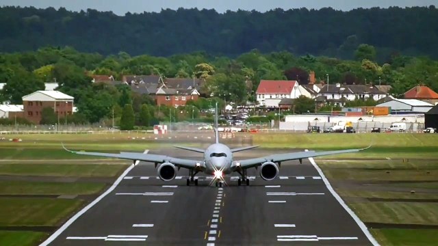 The Great Looking Qatar Airways Airbus A350 XWB At Farnborough Airport.