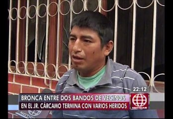 Cercado: heridos y daños materiales en pelea entre dos familias