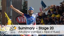 Summary - Stage 20 (Modane Valfréjus > Alpe d'Huez) - Tour de France 2015