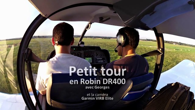 DR400 au décollage de St-Cyr et à l'atterrissage à Etampes