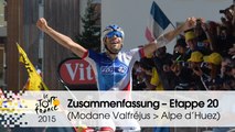 Zusammenfassung - Etappe 20 (Modane Valfréjus > Alpe d'Huez) - Tour de France 2015