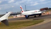 Take off Heathrow -Despegue Heathrow  A319 British Airways