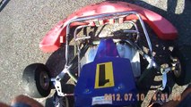 big crash go kart 125 rotax curno