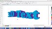 3d text effect in Corel Draw
