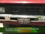RADIO UNO - EN TIEMPO RECORD POLICÍAS RECUPERAN CAMIONETA ROBADA