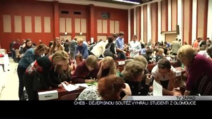 Cheb: Dějepisnou soutěž vyhráli studenti z Olomouce (TV Západ)