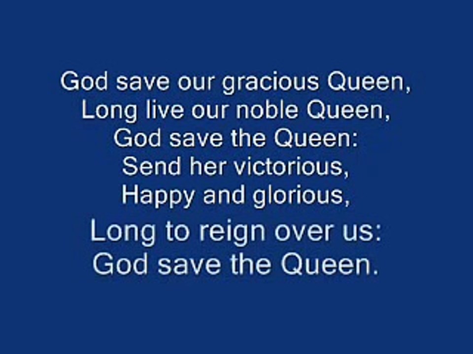 god save the queen + lyrics - video Dailymotion