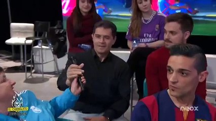 Persona del publico humilla a Tomás Roncero chiringuito de jugones 2015