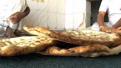 The making of Afghan bread in Sharjah