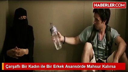 Asansörde Mahsur Kalan Çarşaflı Kadın ile Şortlu Adamın Çarpıcı Öyküsü