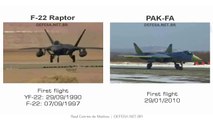 Lockheed Martin F-22 Raptor versus Sukhoi T50 PAK-FA
