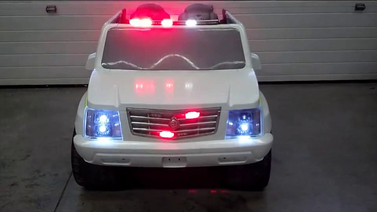 Kid Trax Police Dodge Charger & Fisher Price Escalade lighting upgrade - Rural Metro