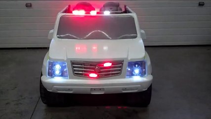 Kid Trax Police Dodge Charger & Fisher Price Escalade lighting upgrade - Rural Metro