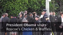 Obama visits Roscoe's Chicken & Waffles