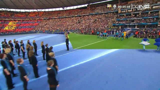 الشوط الاول مباراة برشلونة 3-1 يوفنتوس - نهائي دوري الابطال 2015