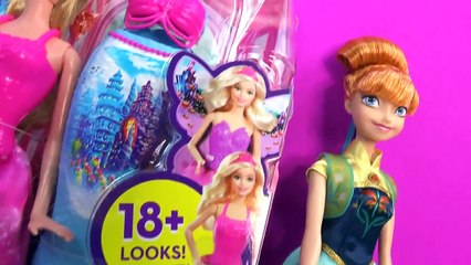 Download Video: Queen Elsa Barbie Fairytale Dress Up Doll Playset Mermaid Fairy Princess Anna Frozen Fever