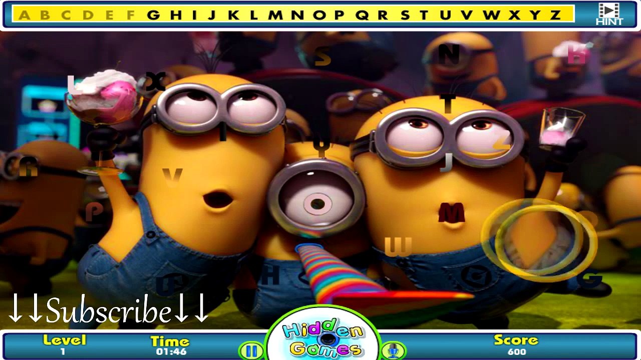 Minions | Learn ABC Alphabet FUN learning video GAME | Preschool Children Babies & Kindergarten kids