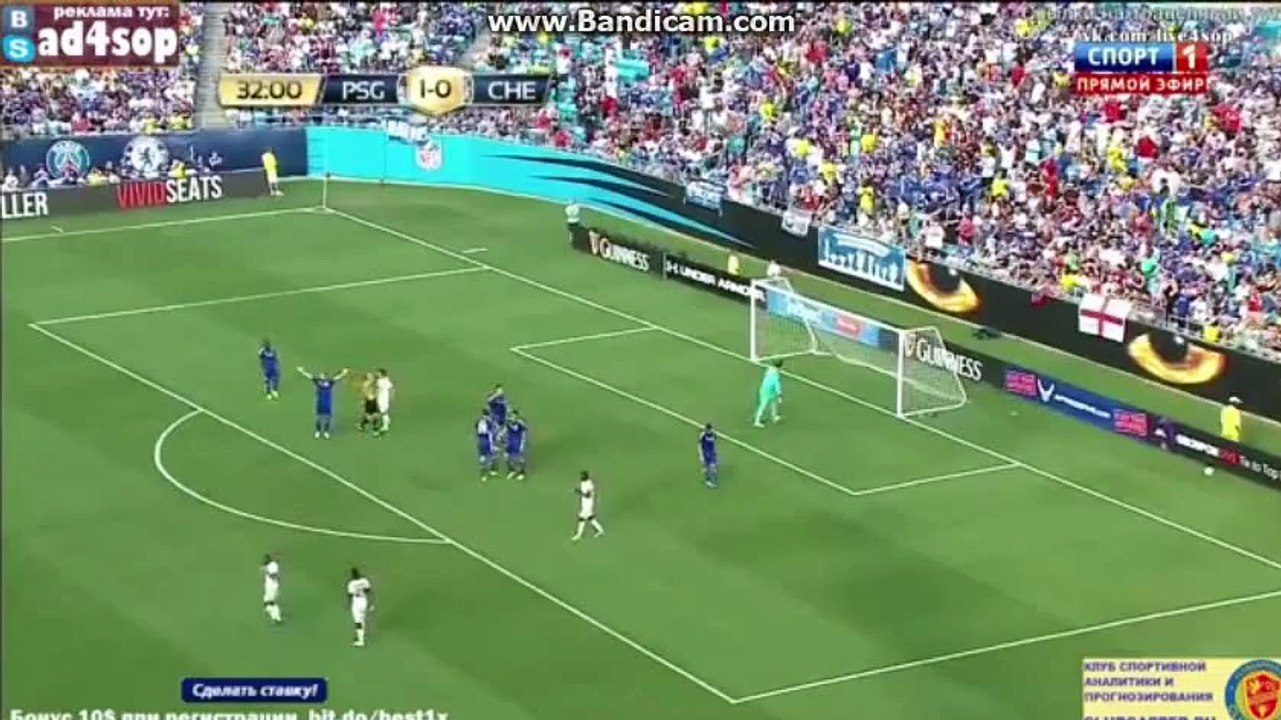 Lucas Amazing Chance To Score Psg 1-0 Chelsea HD
