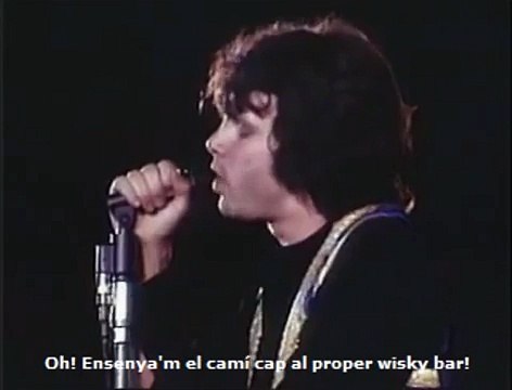 Jim Morrison (The doors) Alabama song En Veu Alta Brecht/Weill Versions històriques 1968