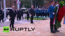 Serbia: Putin pays his respects at WWII memorial in Belgrade