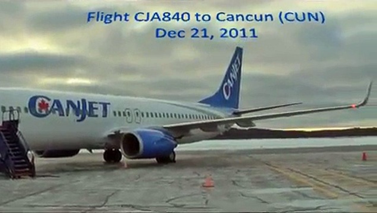 Canjet - C-FTCX - Boeing 737-800 Take-off Rouyn-Noranda