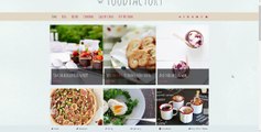 Food Factory - Food Recipes Website & Blog WordPress Theme Preview