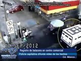 Registro de balacera en centro comercial. Policía capitalina difunde video de los hechos
