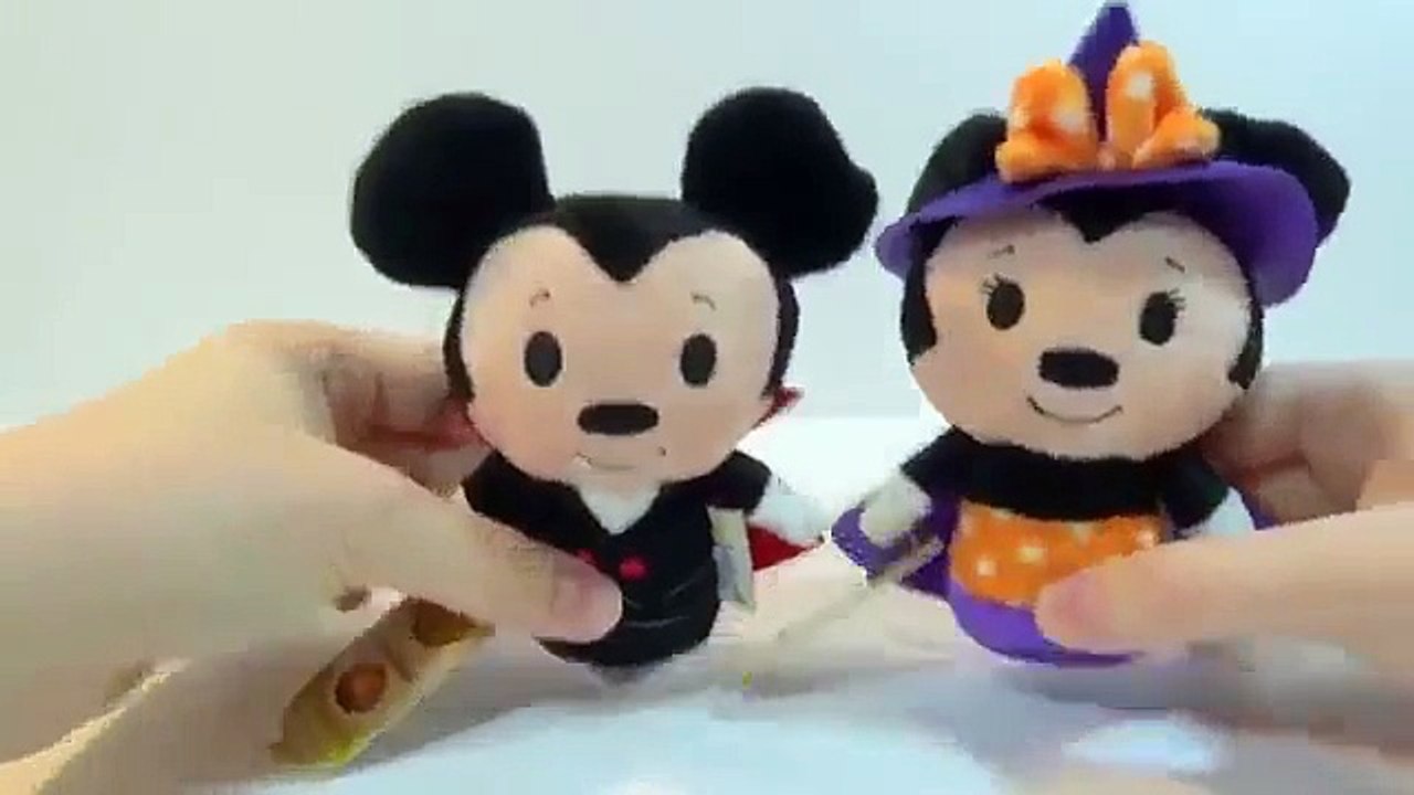 Disney Mickey Mouse and Minnie Mouse Halloween Halloween itty bittys plush toys