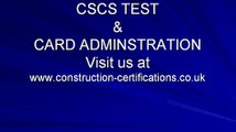 CSCS TEST, CSCS CARD