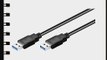 10er Set USB 3.0 Kabel A Stecker (M) - A Stecker (M) 18m schwarz