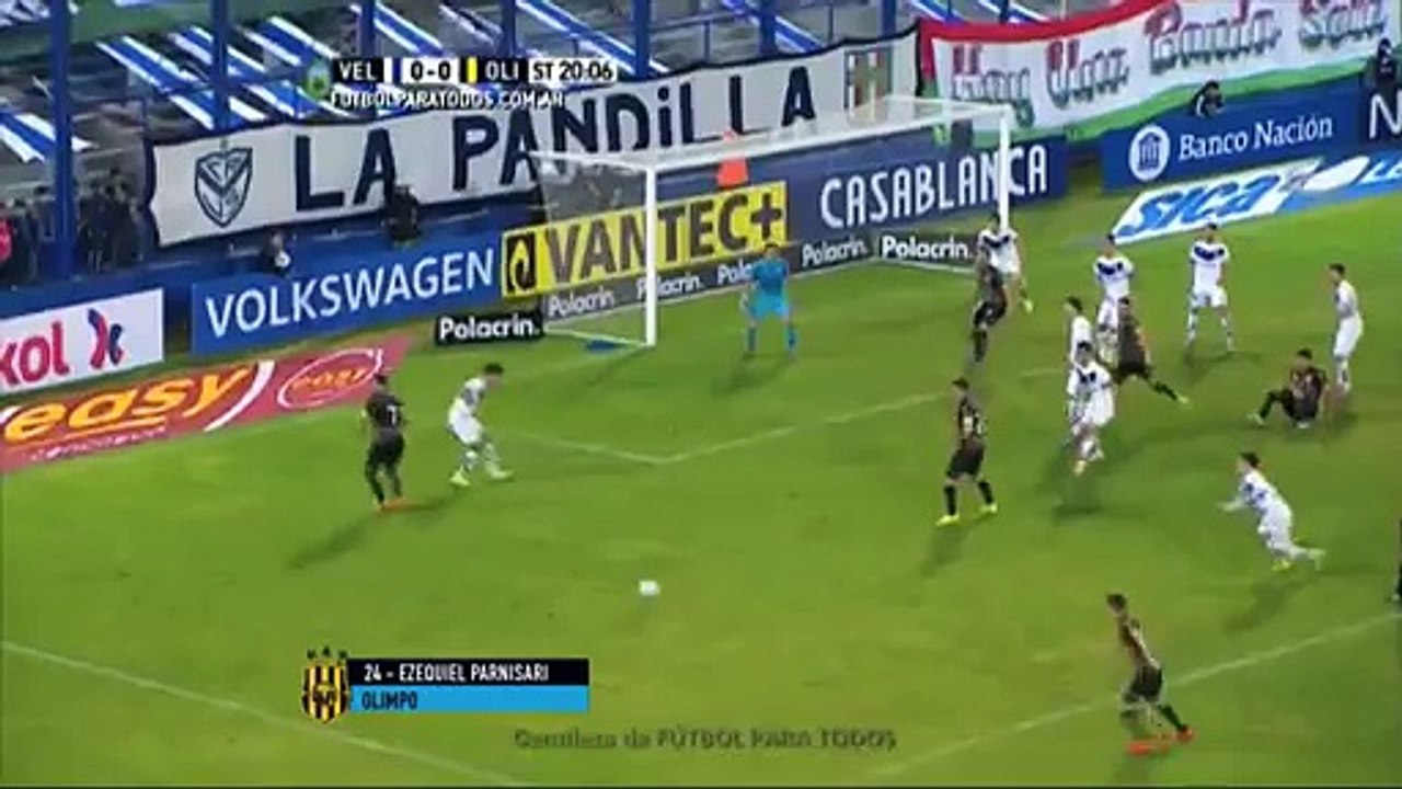 Gol de Ezequiel Parnisari. Vélez 0-1 Olimpo