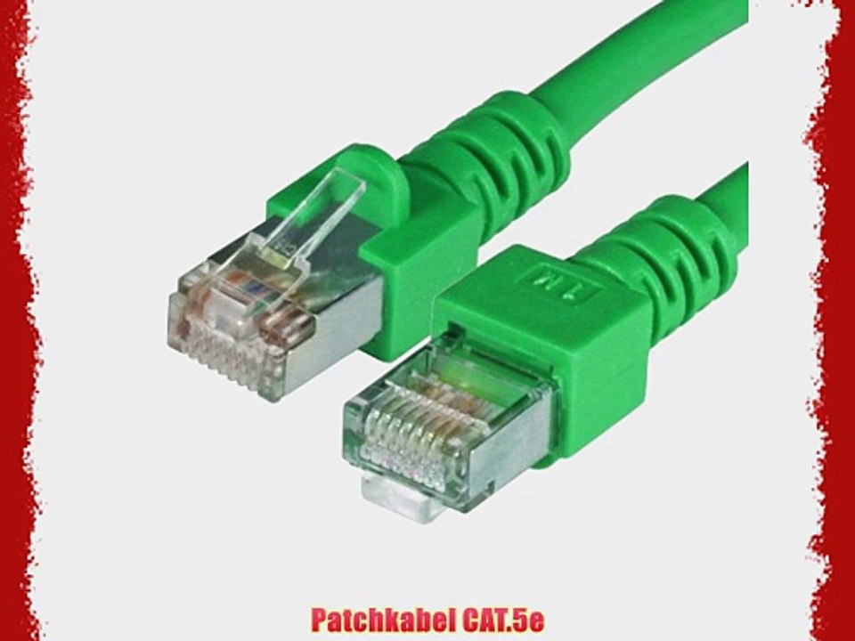 BIGtec 50m CAT.5e Ethernet LAN Patchkabel Gigabit Netzwerkkabel Patch Kabel gr?n folien und