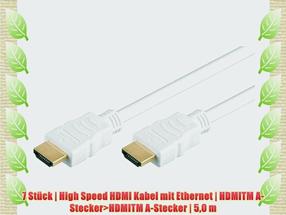 7 St?ck | High Speed HDMI Kabel mit Ethernet | HDMITM A-Stecker