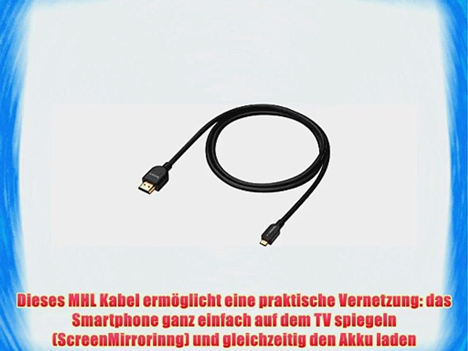 Sony DLC-MC30 MHL Kabel 3.0 (HDMI Typ-A auf micro-USB Typ-B)