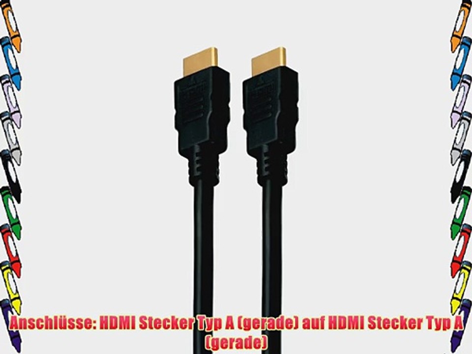 HDMI High Speed Kabel (male) Stecker-Stecker - 05 Meter - 10 St?ck