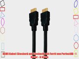 HDMI Kabel (SteckerA auf SteckerA) mit Ferrit von PerfectHD - 1 Meter - 8 St?ck