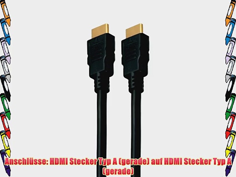 HDMI High Speed Kabel (male) Stecker-Stecker - 10 Meter - 9 St?ck