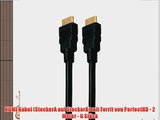 HDMI Kabel (SteckerA auf SteckerA) mit Ferrit von PerfectHD - 2 Meter - 6 St?ck