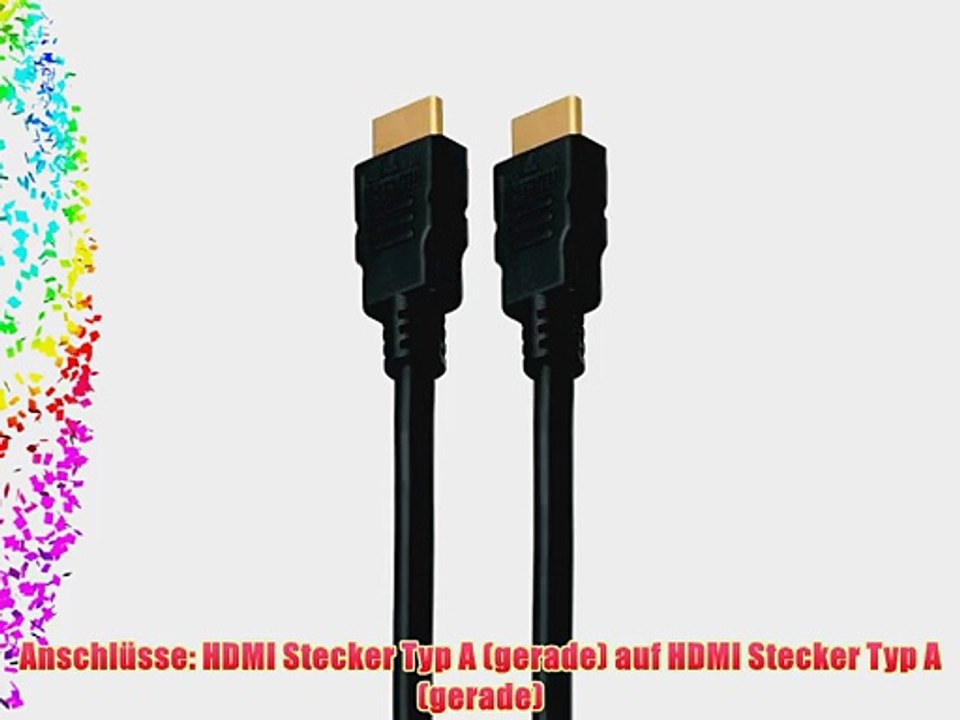 HDMI High Speed Kabel (male) Stecker-Stecker - 3 Meter - 5 St?ck