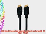 HDMI Kabel (SteckerA auf SteckerA) mit Ferrit von PerfectHD - 75 Meter - 7 St?ck
