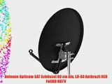 Antenne Opticum SAT Sch?ssel 80 cm Alu LH-80 Anthrazit NEU FullHD HDTV