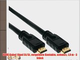 HDMI Kabel 19pol St/St vergoldete Kontakte schwarz 10 m - 3 St?ck