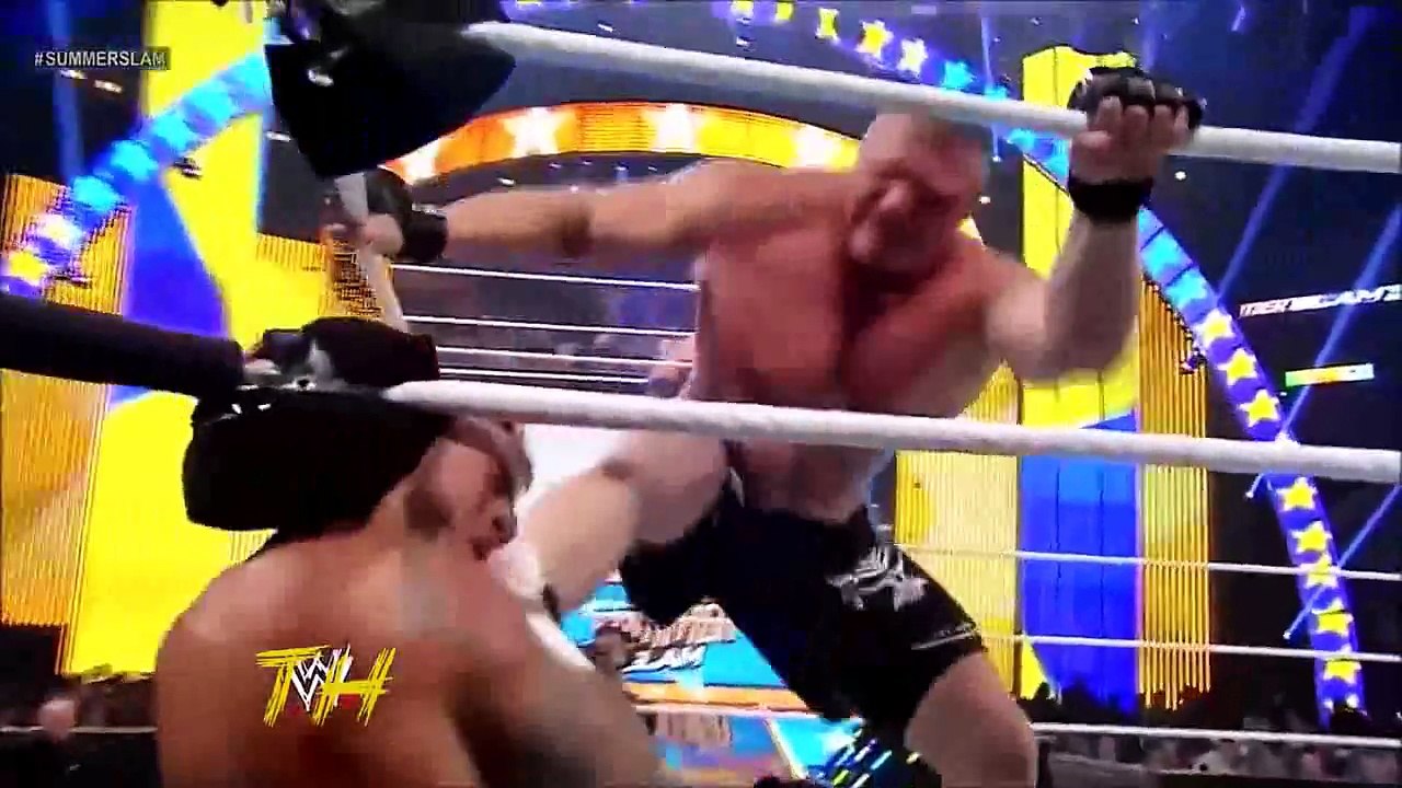 CM Punk vs Brock Lesnar Highlights HD Summerslam 2013